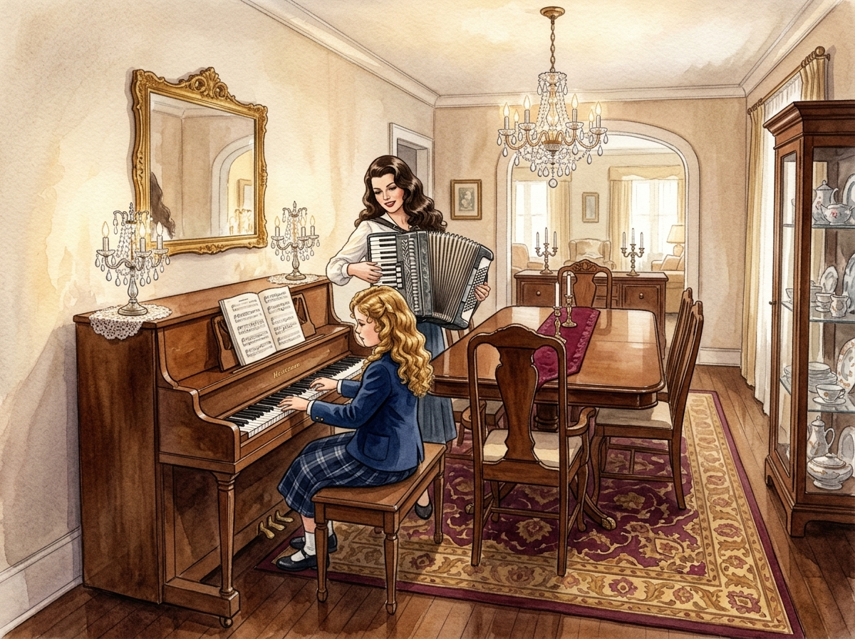 Marina and Kathy: a piano-accordion duet