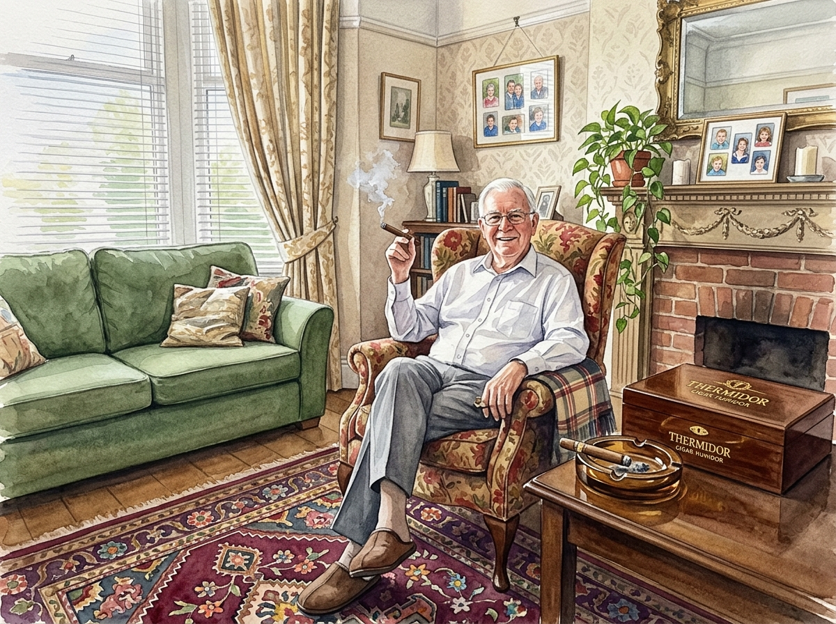 Granddad in his smoking chair